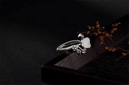 Majestic Rose Silver Ring