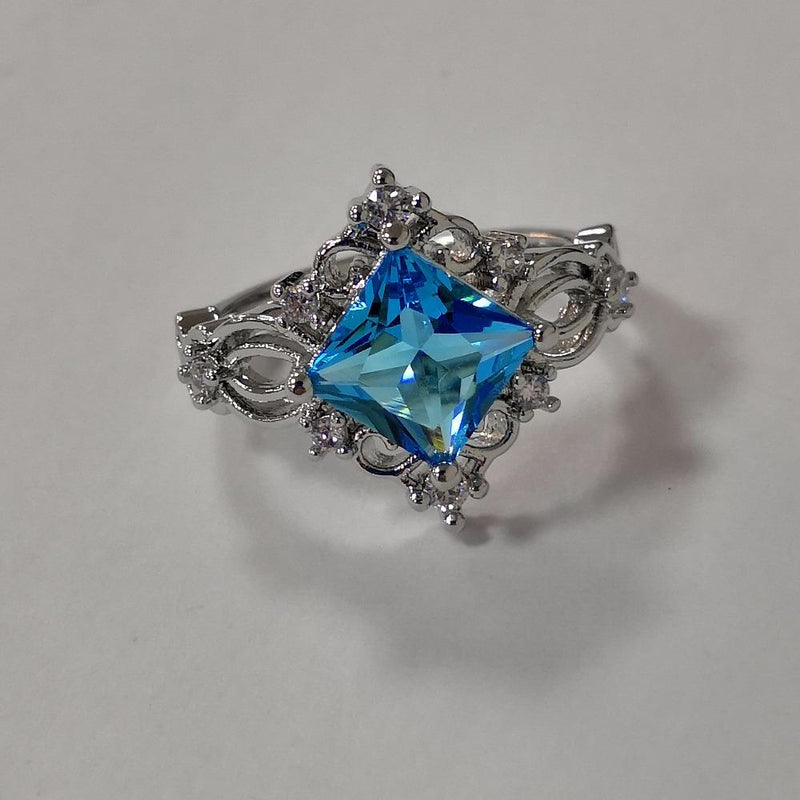 Princess Blue Stone Ring