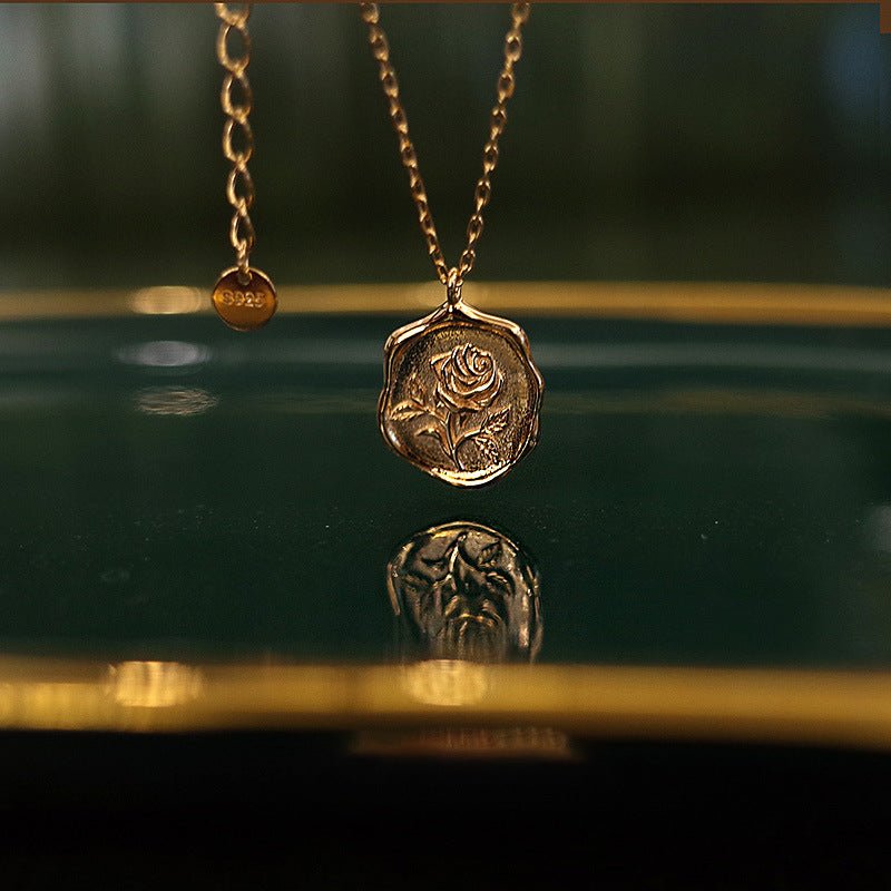 Saige Rose Coin Necklace