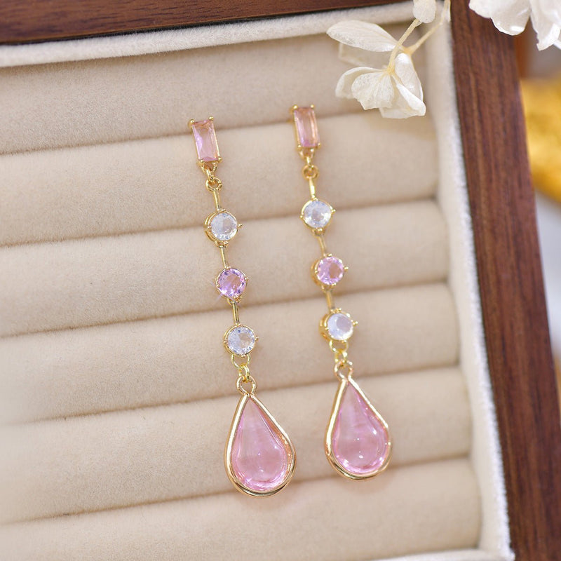 Rosewater Drop Earrings