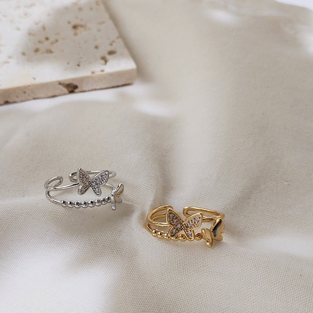 [] Jessica Butterfly Ring (gold/silver)