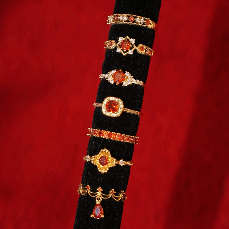 Scarlet Baroque Ring