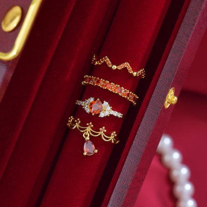 Scarlet Coronette Ring