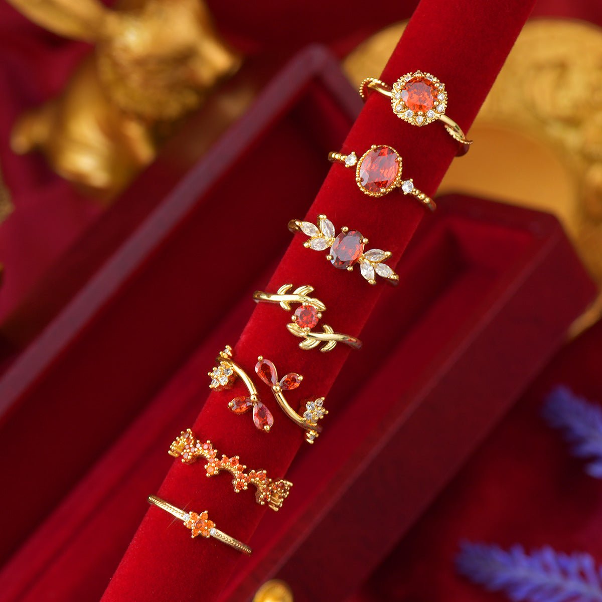 Scarlet Fleur Ring