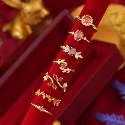 Scarlet Fleur Ring