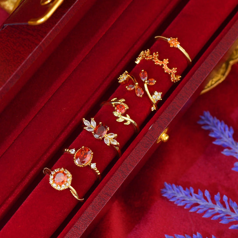 Scarlet Fleur Ring