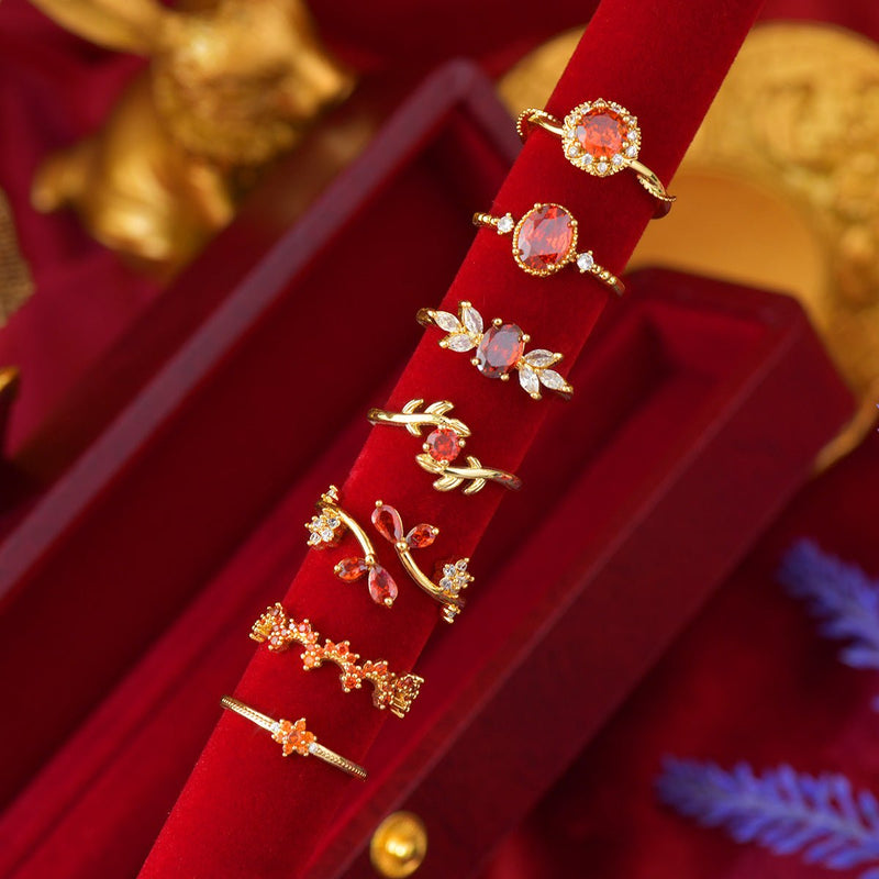 Scarlet Fleur Ring