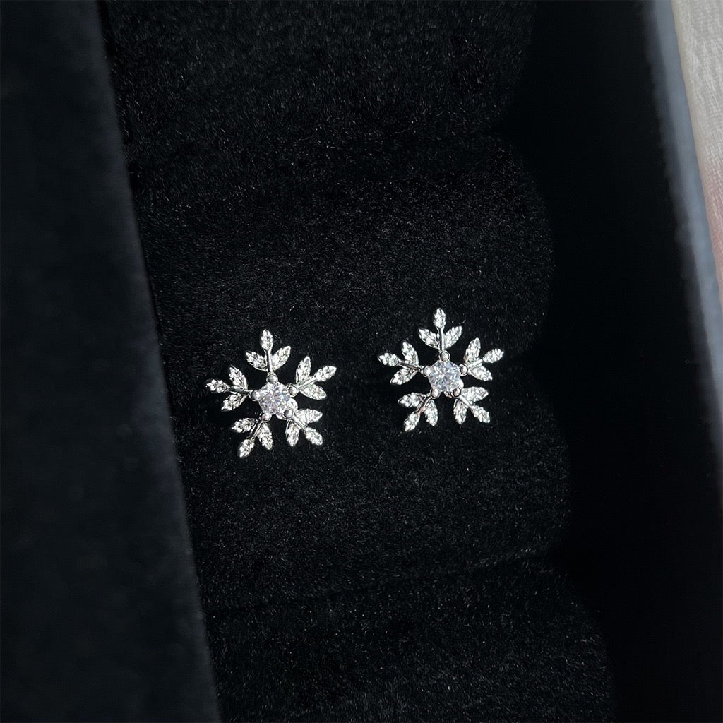 Snowflake Stud Earrings