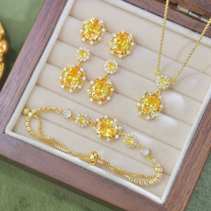 Sunshine Butterfly Drop Earrings