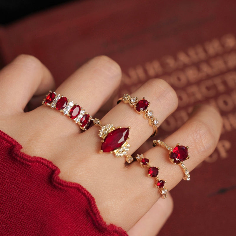 Trinity Ruby Ring