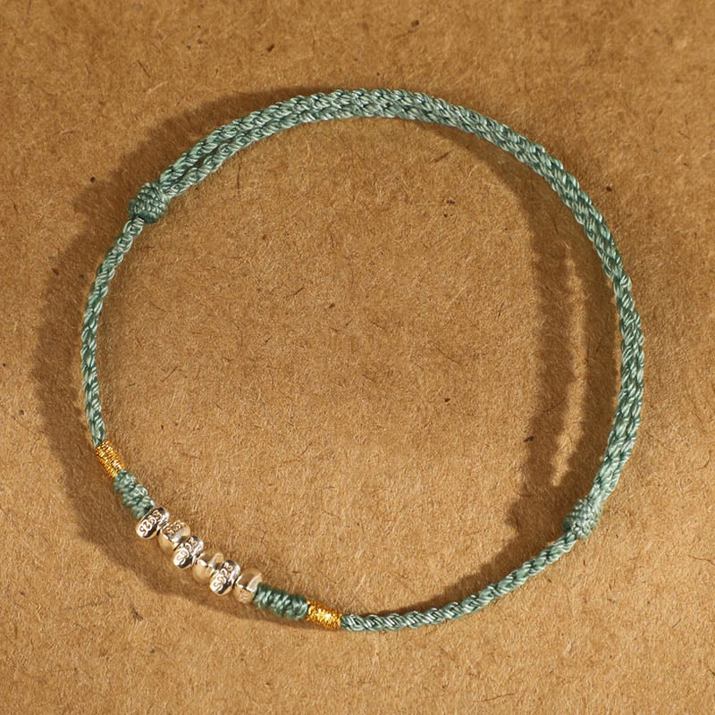 925 Sterling Silver Red String Protection Bracelet