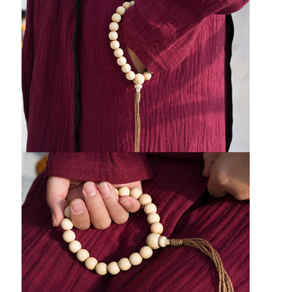 Abelia Biflora Wood Wrist Mala Bracelet 10mm
