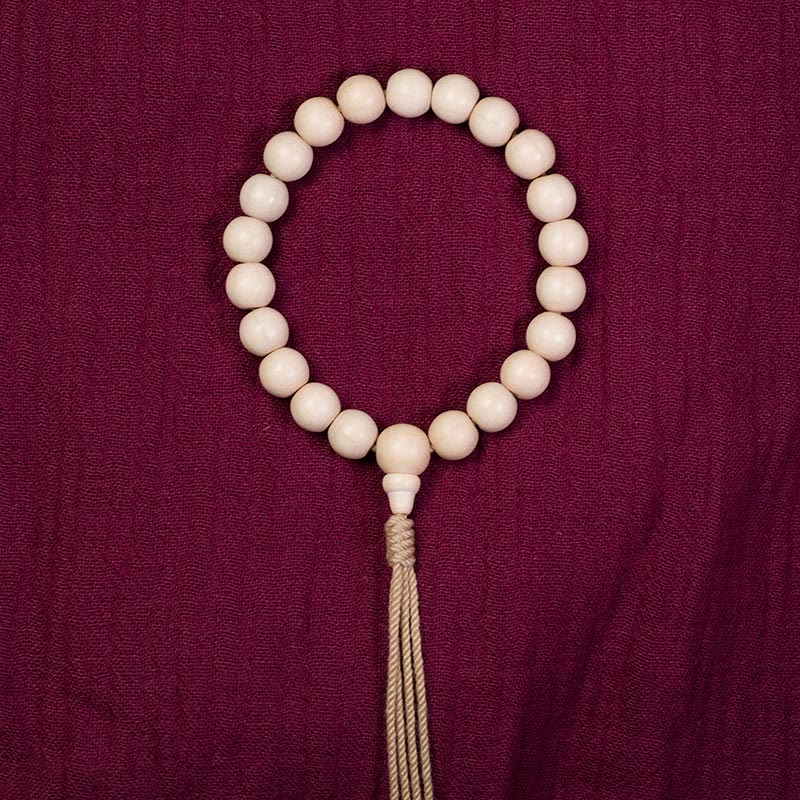Abelia Biflora Wood Wrist Mala Bracelet 10mm