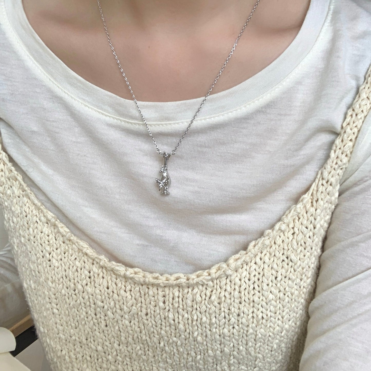 Vase of Butterfly Necklace