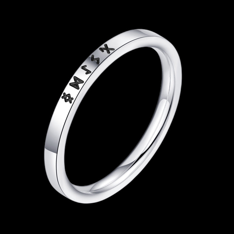 Viking Runes Simple Ring