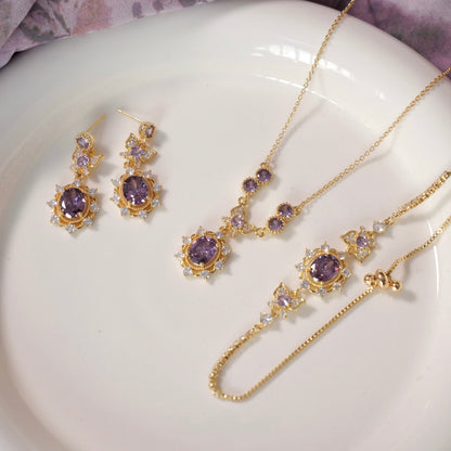 Violet Flutter Necklace