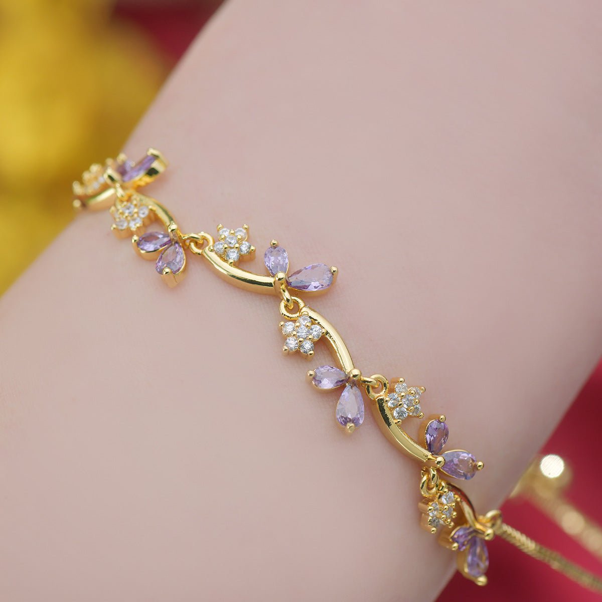 Violet Ivy Bracelet