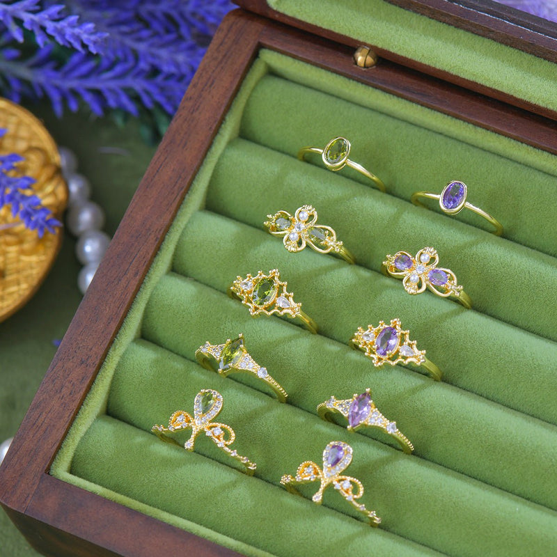 Violet Regalia Oval Ring