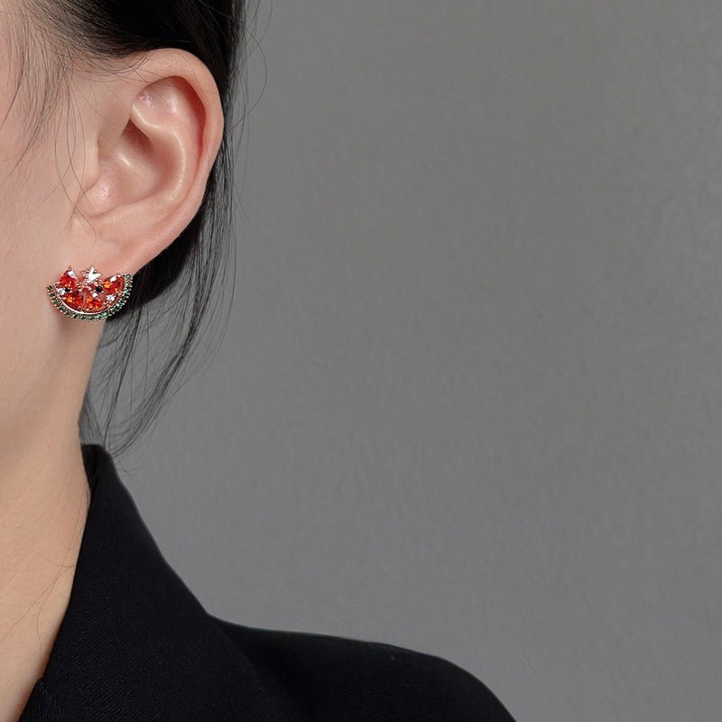 Watermelon Slice Earrings