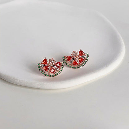 Watermelon Slice Earrings