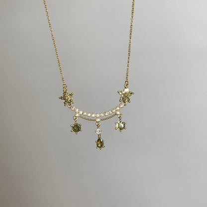 Wildflower Serenade Necklace in Green