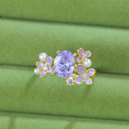 Wisteria Amethyst Ring